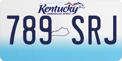 KY license plate 789SRJ