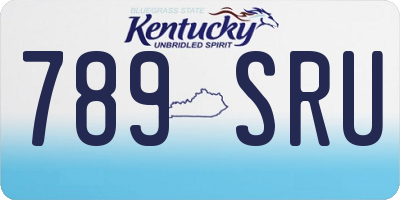 KY license plate 789SRU