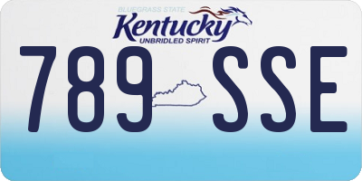 KY license plate 789SSE