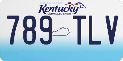 KY license plate 789TLV