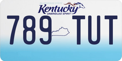KY license plate 789TUT