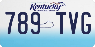 KY license plate 789TVG