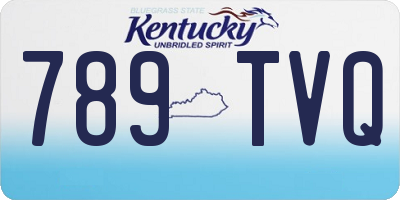 KY license plate 789TVQ
