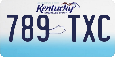 KY license plate 789TXC