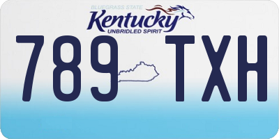 KY license plate 789TXH