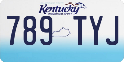 KY license plate 789TYJ