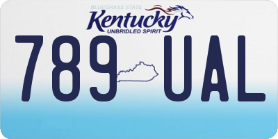 KY license plate 789UAL