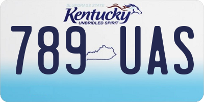 KY license plate 789UAS