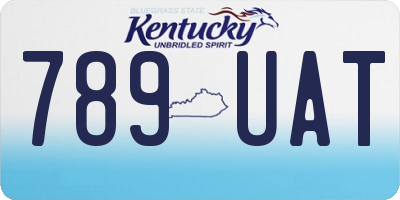 KY license plate 789UAT
