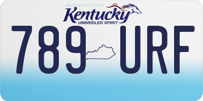 KY license plate 789URF