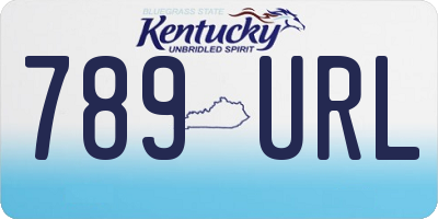 KY license plate 789URL
