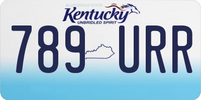 KY license plate 789URR