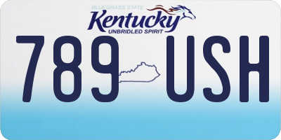 KY license plate 789USH