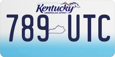 KY license plate 789UTC