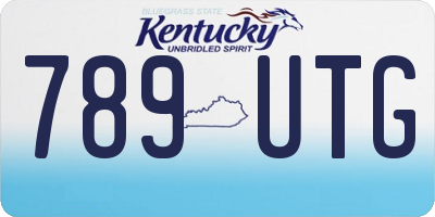 KY license plate 789UTG