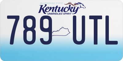 KY license plate 789UTL