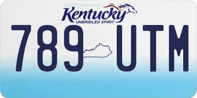 KY license plate 789UTM