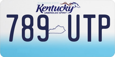 KY license plate 789UTP