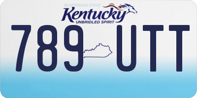 KY license plate 789UTT