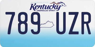 KY license plate 789UZR