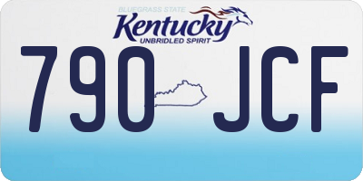 KY license plate 790JCF