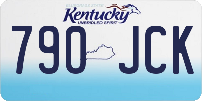 KY license plate 790JCK