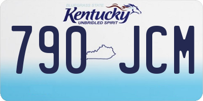 KY license plate 790JCM