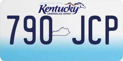 KY license plate 790JCP