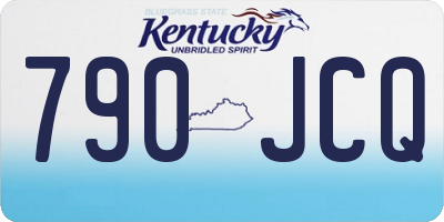 KY license plate 790JCQ