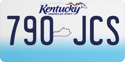 KY license plate 790JCS