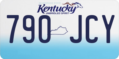 KY license plate 790JCY