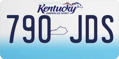 KY license plate 790JDS