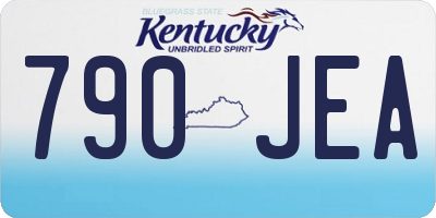 KY license plate 790JEA
