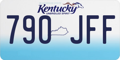 KY license plate 790JFF