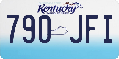 KY license plate 790JFI