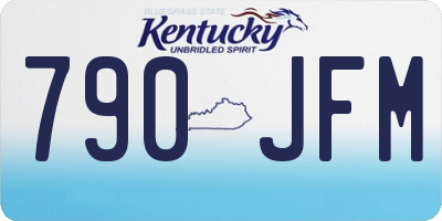 KY license plate 790JFM