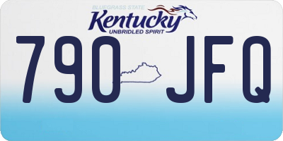 KY license plate 790JFQ