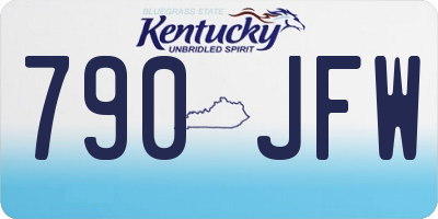 KY license plate 790JFW