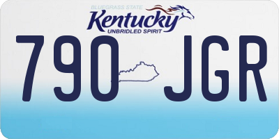 KY license plate 790JGR
