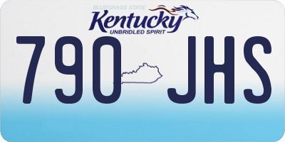 KY license plate 790JHS
