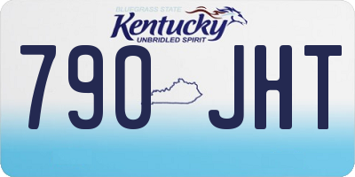 KY license plate 790JHT