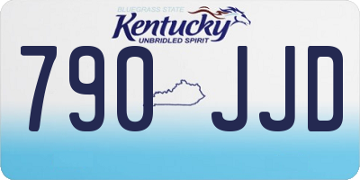 KY license plate 790JJD