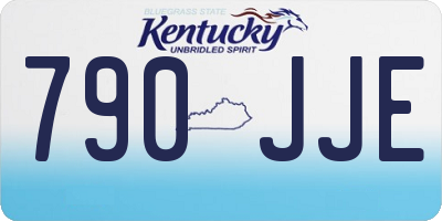KY license plate 790JJE