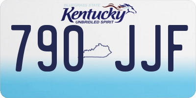 KY license plate 790JJF