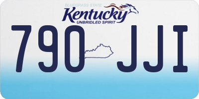 KY license plate 790JJI