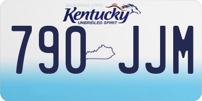 KY license plate 790JJM