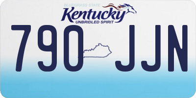 KY license plate 790JJN