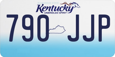 KY license plate 790JJP
