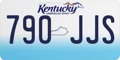 KY license plate 790JJS