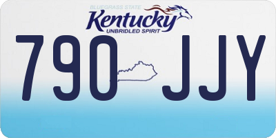 KY license plate 790JJY